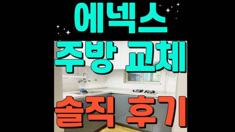 에넥스 주방 인테리어 솔직 후기